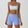 Women's Slim Fit Color Block Yoga Suit - Naked Feeling Outdoor Sportswear Set