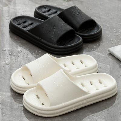 Hotel Slippers, Indoor Home and Household Shower Water Leakage Slippers, Anti Slip Quick Drying Bathroom Slippers for Couples, Men and Women