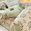 Bedding Four-piece Set Printed Skin-friendly Water Wash Sheets Quilt Cover Pillowcase Set