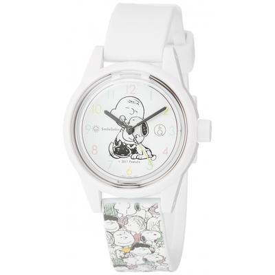 [Citizen Q&Q] Watch Analog Smile Solar Snoopy Waterproof Urethane Belt RP01-806 All Pattern White