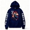 Demon Slayer Tengen Uzui Anime Hoodie Men Women Oversized Pullover Sweatshirt Autumn Winter Casual Cosplay Streetwear