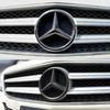 TVE4  ABS Car Front Grille Emblem Decal Cover Accessories for Mercedes Benz W204 W205 W210 W211 W212 W213 C E Class GLA GLK ML GLC GLE