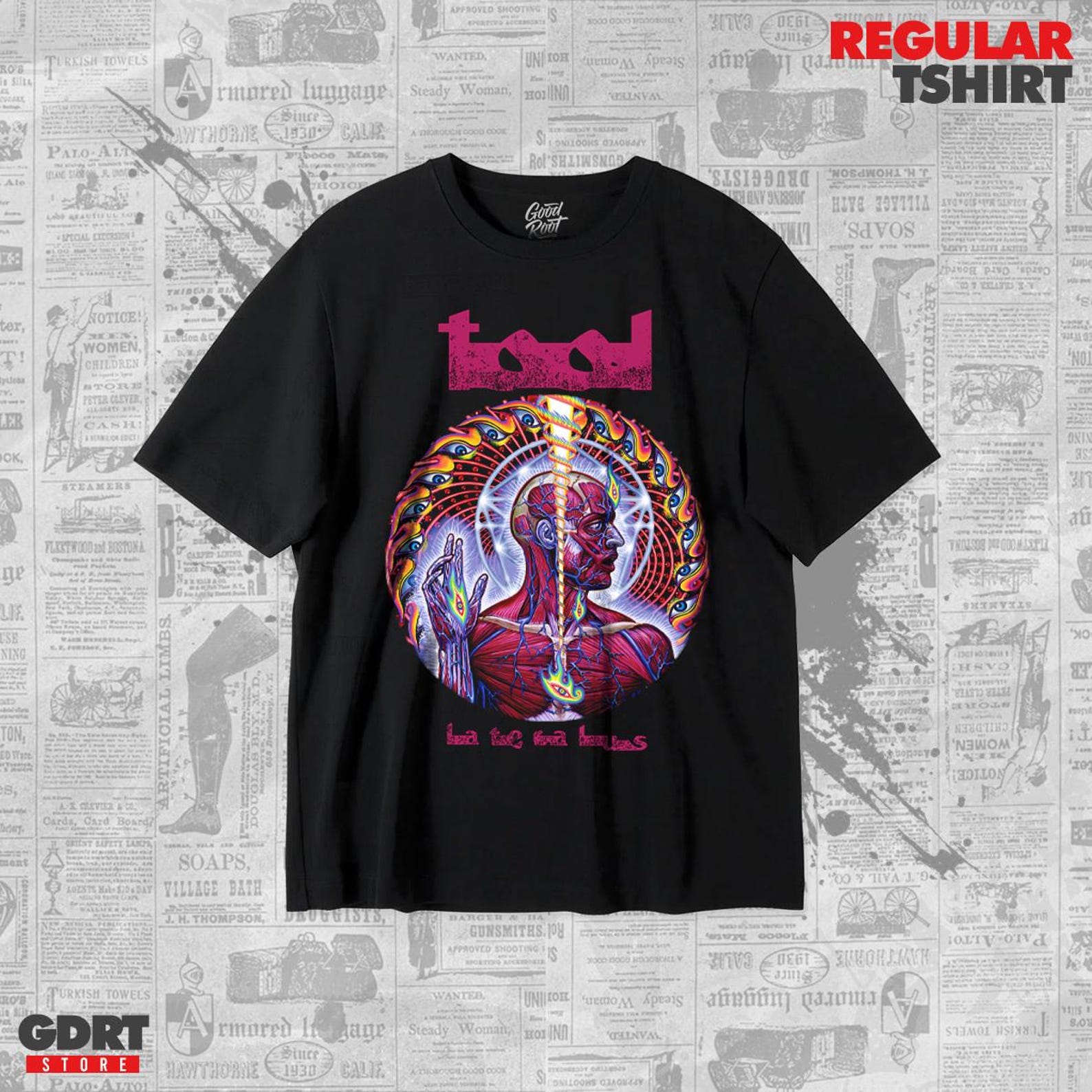 Tool Band T shirt - Lateralus Albums (2001) - Unisex Heavy Shirt 3XL