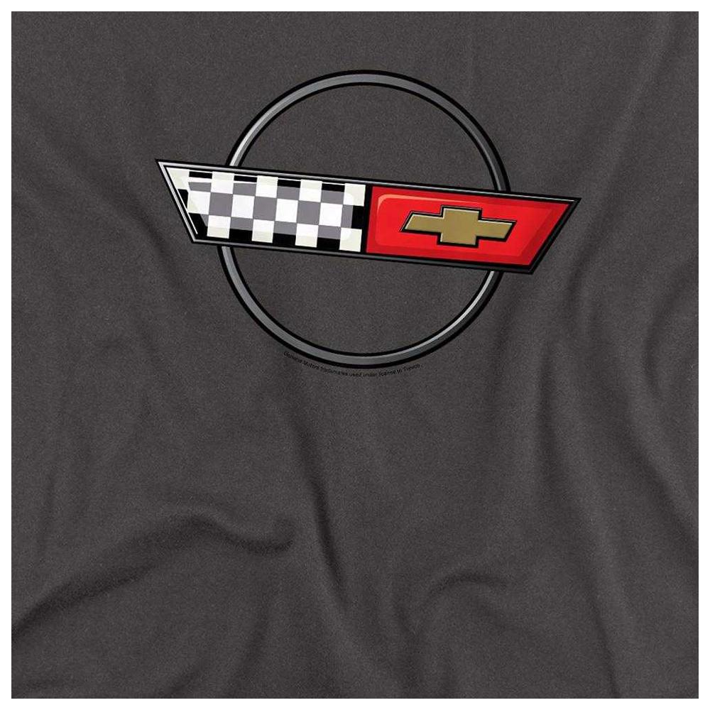 Chevrolet Unisex Adult 4Th Gen Vette Logo Long-Sleeved T-Shirt