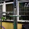LAT Bar Non Slip Straight for Cable Pulley System Machine Squat Rack Gym Silver and Black
