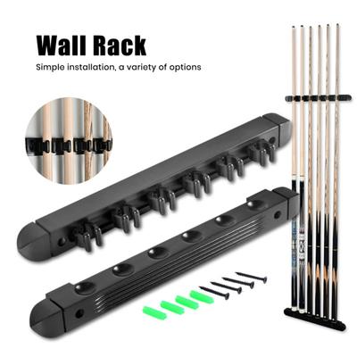Wall Mount Pool Stick Holder Billiard Pool Cue Rack Hardwood Pool Cue Holder Rest Cue