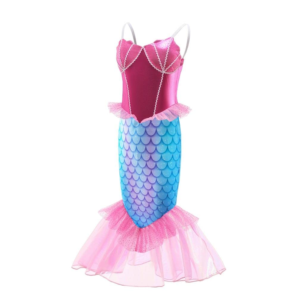 Dressy Daisy Toddler Mermaid Cosplay Ariel Halloween Size Ages Girls' Costume, Princess, Dress, 105, 3-4