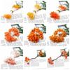 Orange Flower Double-Headed Stamen Foam Hairpin DIY Accessories