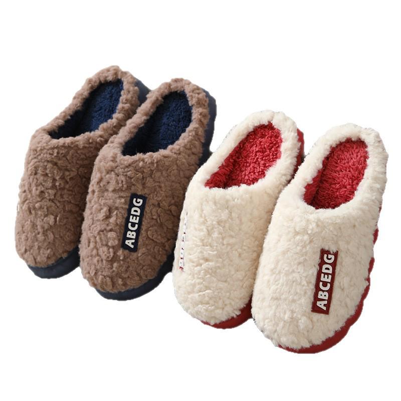 Women's Furry Non-Slip Slippers - Thick-Soled, Warm, Autumn/Winter 2025