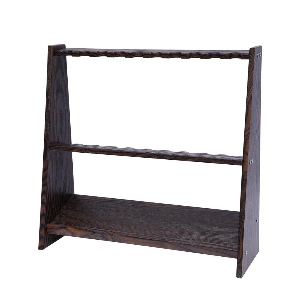 10 Holes Billiard Pool Stick Holder Golf Clubs Rods Bracket Shelf Floor Standing