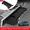 Smabee for Zeekr 7X 2024-2026 Central Control Screen Rear Storage Box Silicone Car Interior Accessories Dashboard Storage Tray