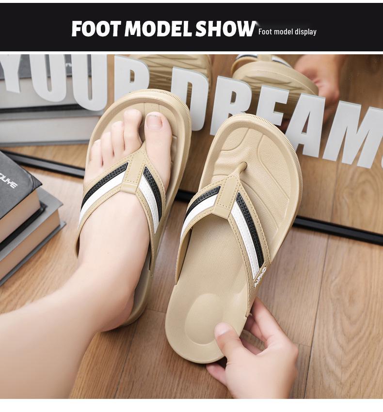 Men's Trendy Clip-Toe Non-Slip Flip Flops for Indoor & Outdoor Wear – Casual Beach Slippers