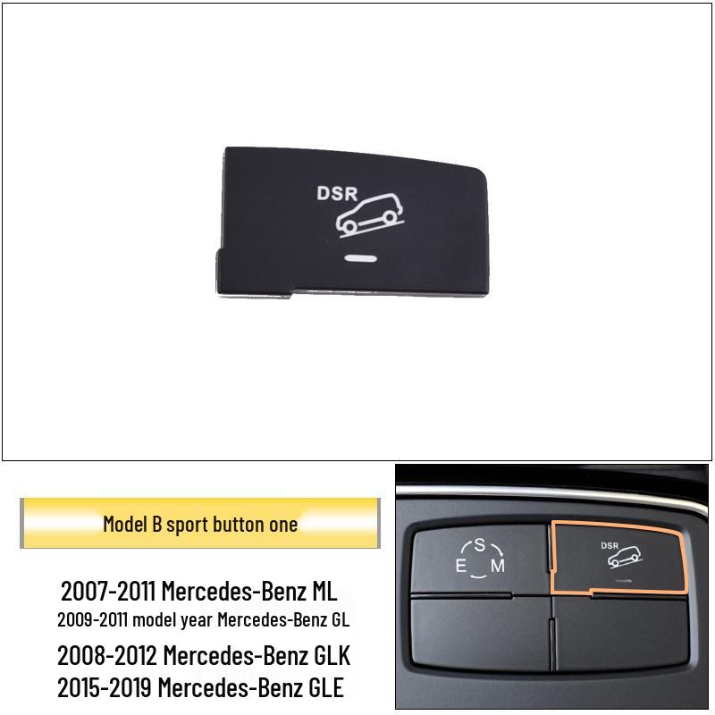 Mercedes ML/GL Class Center Console Sport Button Cover: GLE350 W166 Multifunction.