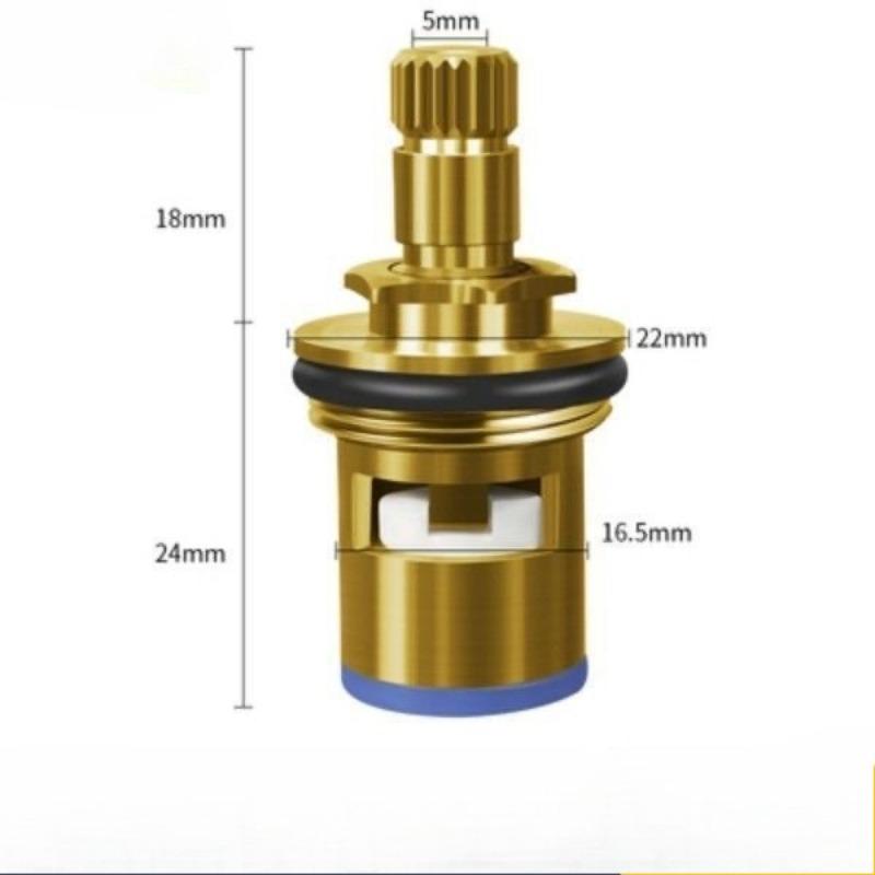 10/1x Faucet Valves Replacement Brass Universal Faucet Valves Household Sink Tap Inner Cartridges Bathroom Kitchen Faucet
