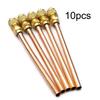 10pc Brass Access Valve Air Conditioner Refrigeration Compressor Maintence Valves Copper Tube Filling Part 3.4Mpa Service Valve