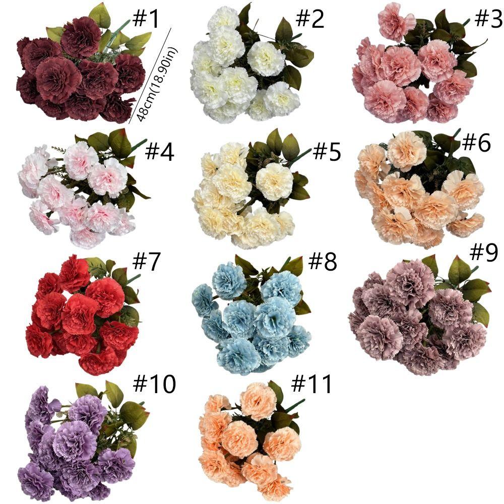 Realistic Artificial Carnations Bouquet 13 Head Simulation Carnations  Home Living Room Decor