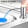 350ml/500ml Stainless Steel Soap Dispenser Versatile Durable Anti-rust Dispenser for Kitchen Sink Accessories