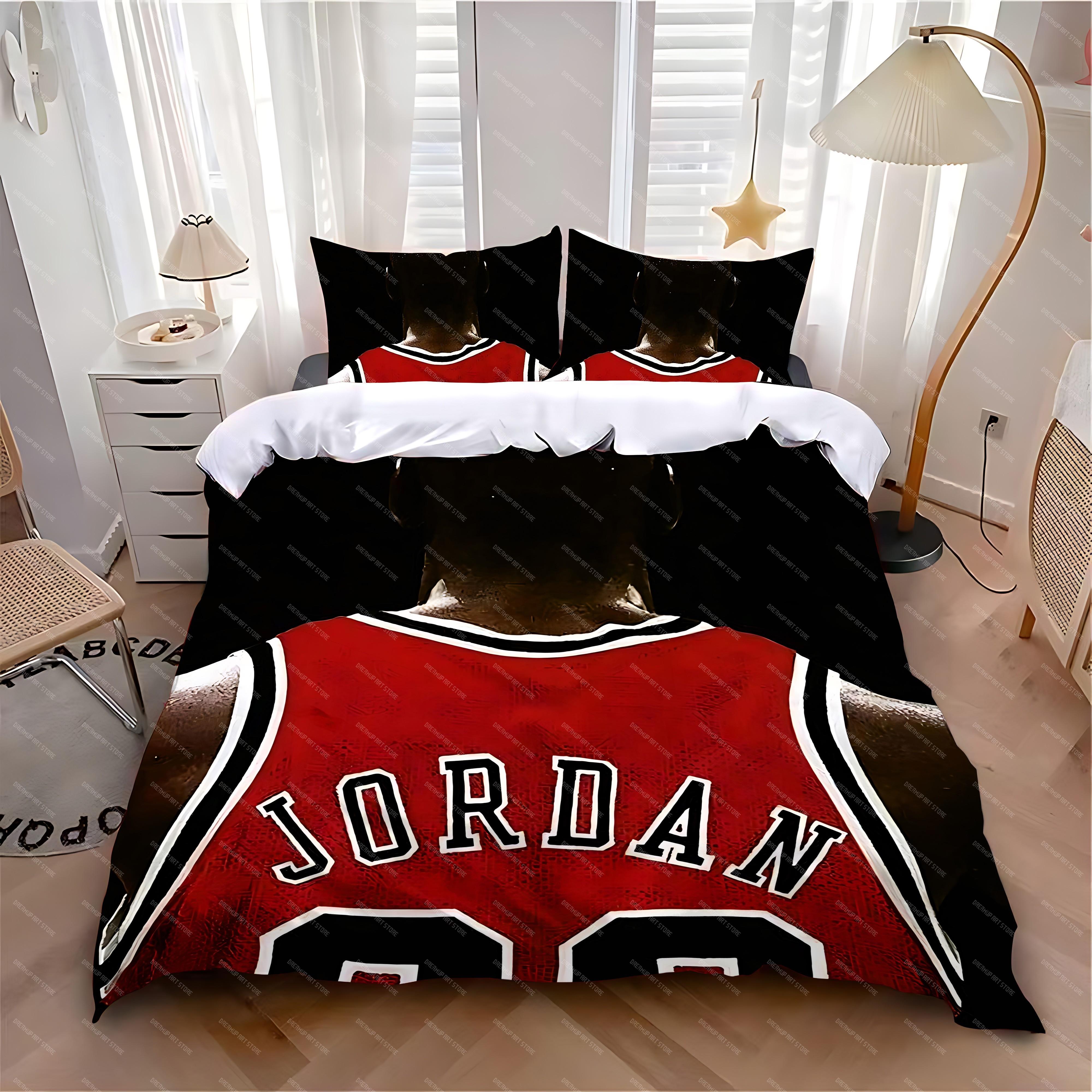 

Підковдра Наволочка Комплект постільної білизни Гарячий M-MichaelS J-JordanS Дорослий Хлопчик Дівчинка Декор спальні Дитячий Односпальний Двоспальний Великий розмір U Queen 210x210cm