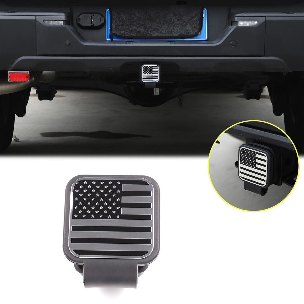 1 Piece Silica Gel Car Plug Cover Trailer Hook Dustproof Plug Square Mouth Protective Cover for Toyota Tundra Pickup 2014-