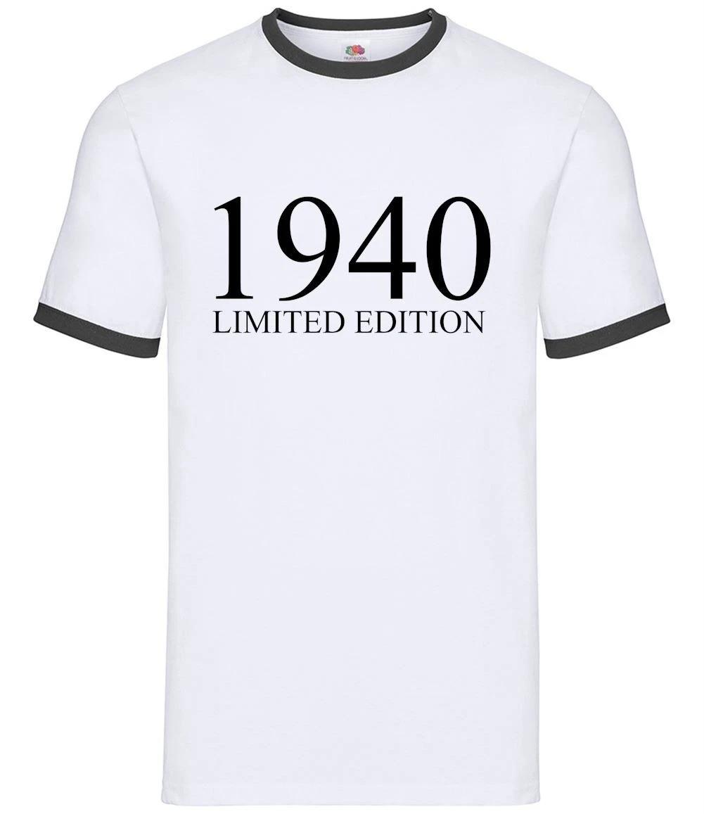 Limited Edition 1940 - Mens Ringer - Birthday Present 83rd 83 Gift Age S