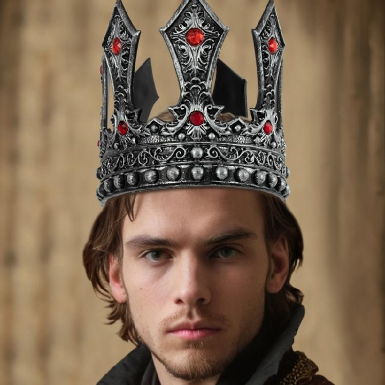 King Crown Headwear for Weddings and Masquerades Adjustable Cownpiece Antique Tiaras for Stage Performances