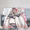Cartoon Hazbins Hotels Vaggie Blanket Fleece Spring Autumn Lightweight Thin Throw Blanket for Home Travel Plush Thin Quilt