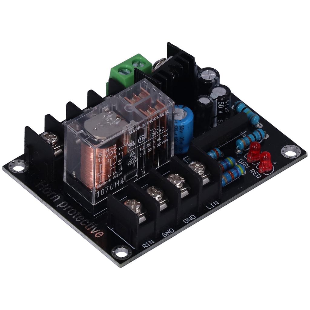 Speaker Protection Board DC Protection Simple Circuit Safe Reliable Relay Module Board with LED