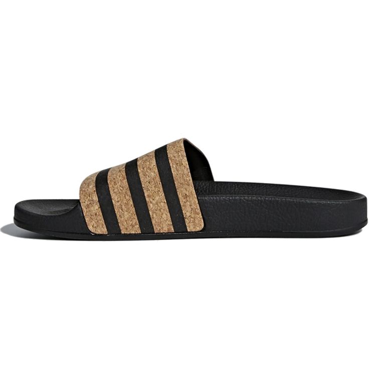 

Adidas Adilette Черные пробковые женские сандалии Core-Black CQ2237