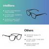 Intellilens Computer Glasses for Eye Protection | Reading Glasses for Men | Blue Light Blocking Glasses Spectacles| UV Protection Glasses | Unisex