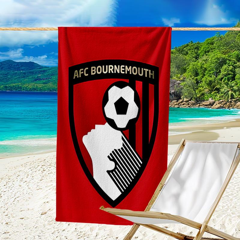 1pc Football Team (61) Beach Towel, Beach and Seaside Swimming Pool Equipment, Fashion Pattern, Rectangular, Travel Essentials