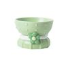 Cat Elevated Ceramic Bowl Cute Cactus Shaped Pet Food Water Feeders Small Dogs Drinking Eating Supplies