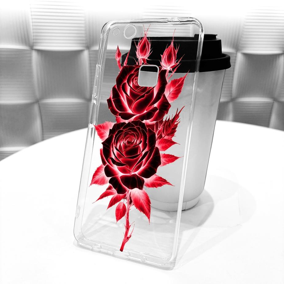 For Huawei P10 Lite Case WAS-LX1 WAS-LX2 Luxury Bow Flowers Painted Cover Soft Slim Phone Case For Huawei P10 Lite P10Lite Shell