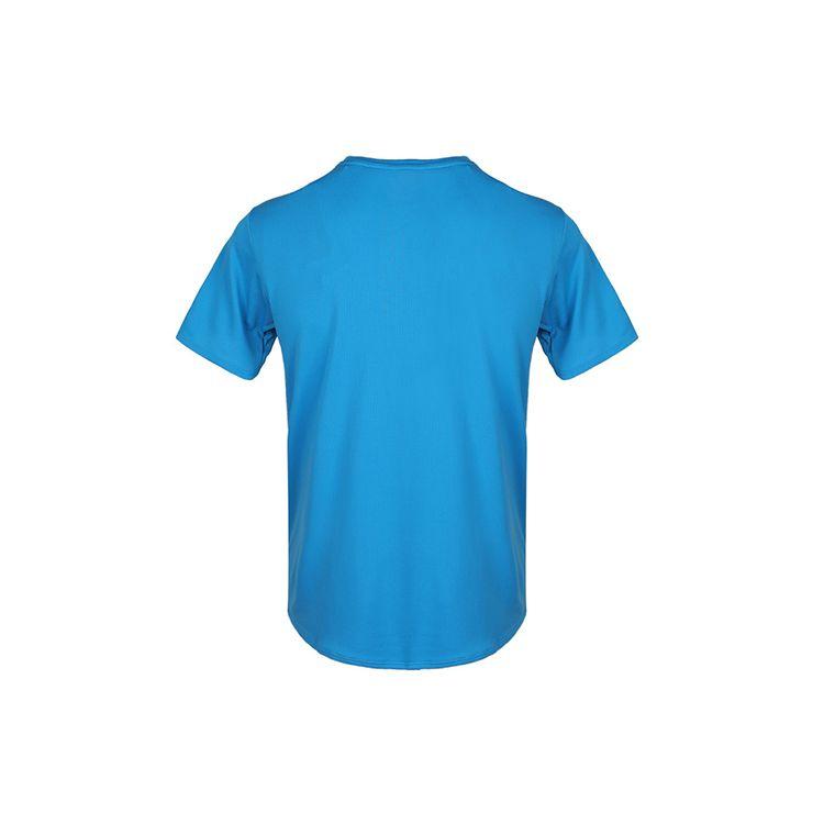Adidas Running Sports Round Neck Short Sleeve T-Shirt Men Tops Aqua-Blue DQ1849
