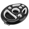 Inflatable Drink Holder PVC Floating Pool Tray Fruit Wine Mobile Phone Water Inflatable Ice Bed for Swimming Pool Party Black