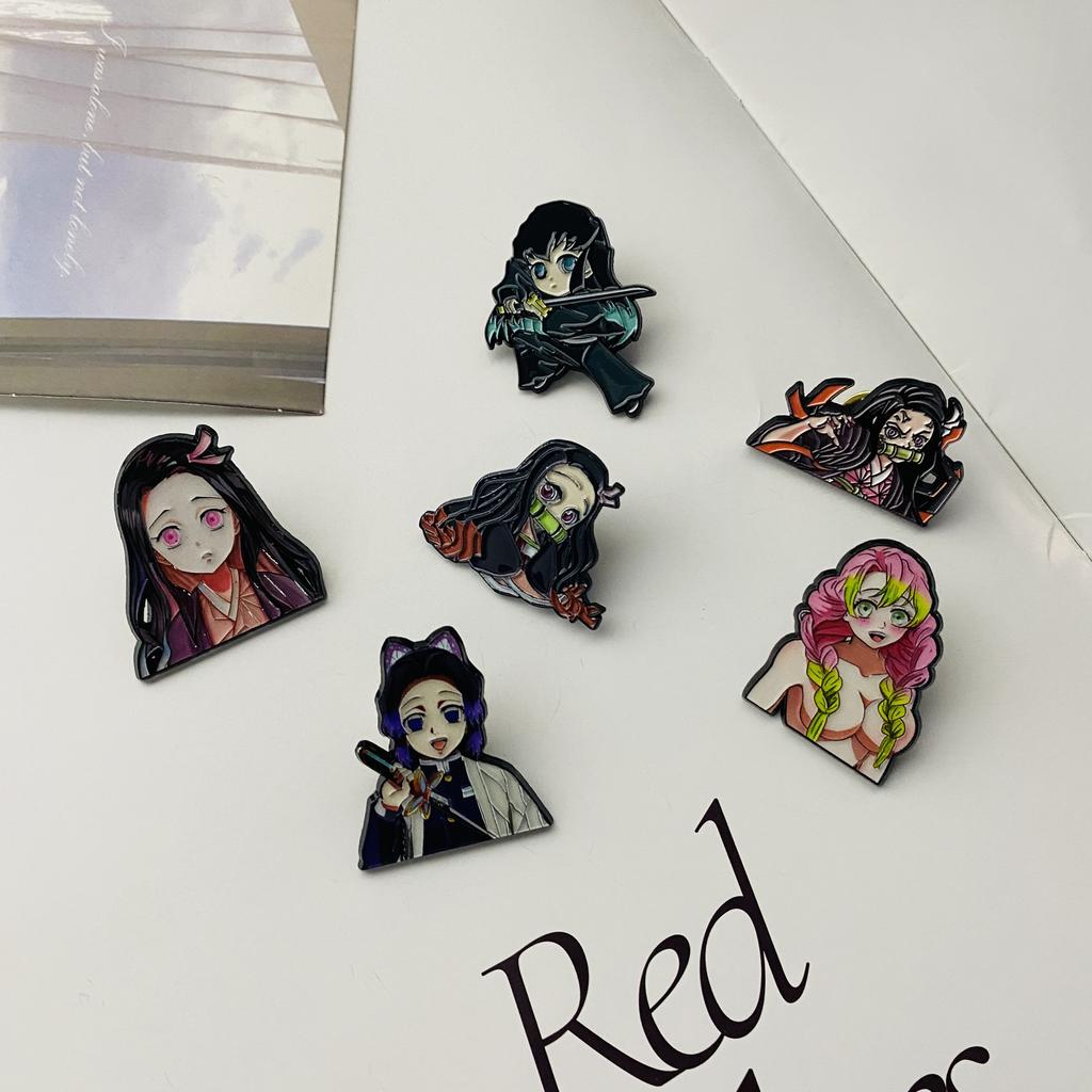 Anime pcs Enamel Pin Brooches for Women Lapel Pins Badges on Backpack Cosplay Accessories Fashion Jewelry Toys Friend Gift