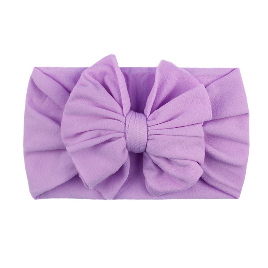 23-Color Baby Nylon Bow Headbands - Double Layer Fashion Headdress