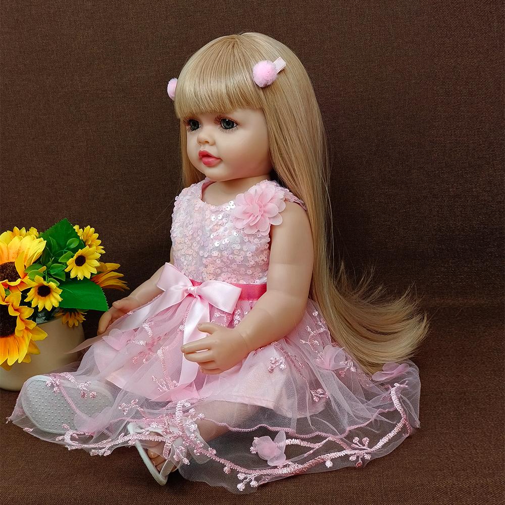 55cm Noworodek Lalka Dzieci Dziewczyna Playmate Prezent Urodzinowy Realistyczna Odrodzona Lalka Prezenty Świąteczne dla Dzieci Zabawka