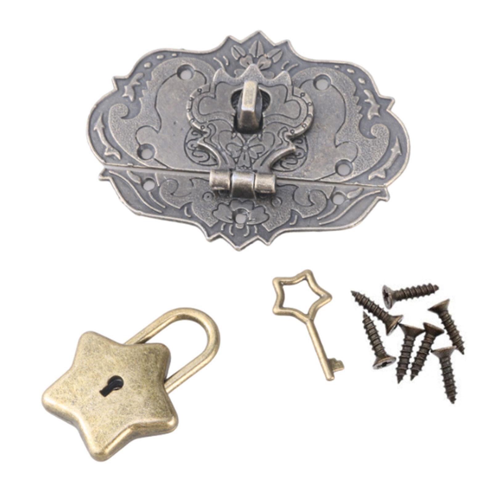 

Вінтажний замок для дерев’яних ящиків Просте у використанні обладнання Просте у використанні обладнання Декоративний замок Ідеально підходить для безпеки речей C