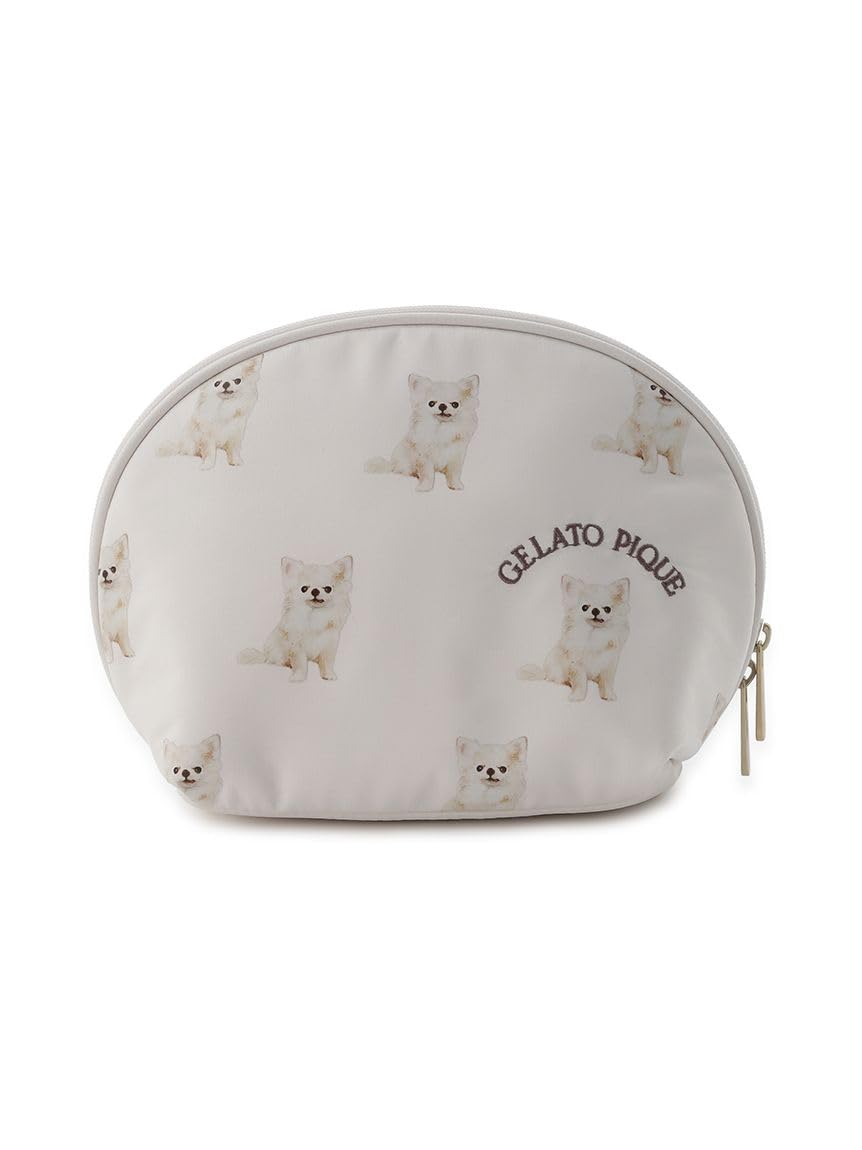 

Косметичка с ластовицей с рисунком СОБАКИ PWGB241665 PNK [Gelato Pique] Женская розовый
