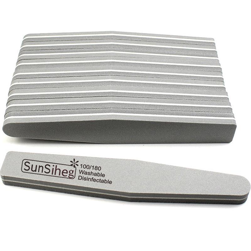 10Pc Diamond Nail File Nail Buffer Washable Grinding Polishing Sanding Nail Tool