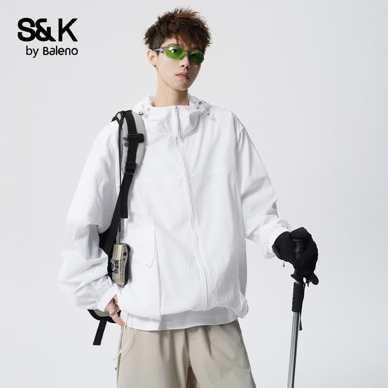 Baleno S&K Men's Ice Silk UPF50+ Sun Protection Hoodie