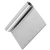 KINCJON 1 Set 2pcs Bakeware Dough Cutter Stainless Steel Scraper Chopper With Scale For Flour Pastry Pizza (sliver) Chumian