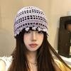 Japanese Retro Hollow Knitted Headgear Spring And Summer Female Ethnic Group Wind West Sichuan Travel Photo Flower Fringed Pullover Hat