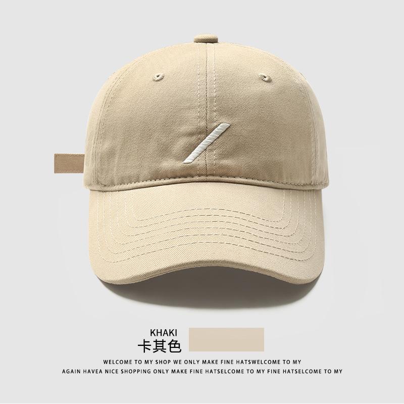 Casual embroidery slash baseball cap children's spring new versatile face cap simple sun hat