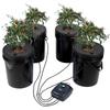 VEVOR DWC Hydroponik Anbausystem, Hydroponisches Anbausystem, Deep Water Culture 5 Gallonen 4 Eimer, DWC System mit Luftpumpe