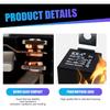 Pack-4 Car 5 Pin Relay, 12V 40A Conversion Starting DC Heavy Motor Replacement, PA66 Waterproof Flame Retardant Shell + Pure Copper Coil, Universal