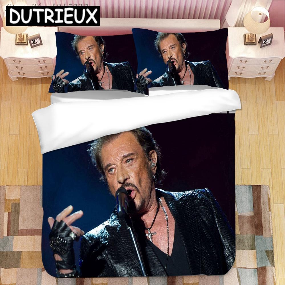 

Comforter Johnny Hallyday 3D Printed Bedding Set S S Comforter Bedding Set Bedclothes Comforter (quilt)-EU Single(135*200cm)3pcs