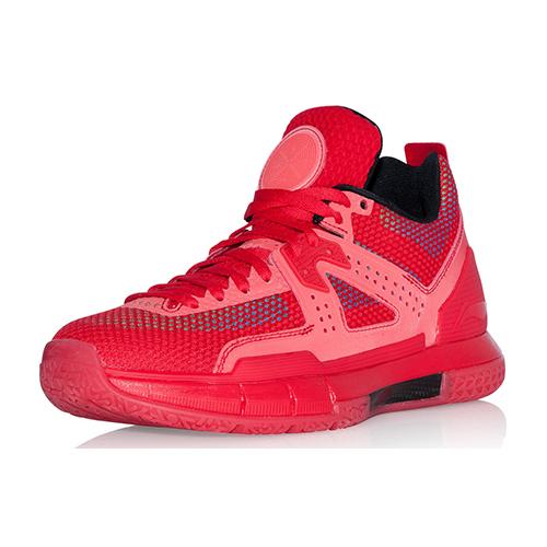 Li Ning WOW 5 Rutschfest Leicht Niedrig geschnitten Basketballschuhe Herren Rot ABAL047-11