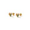 New Earrings Rainbow Color Geometric Drip Earrings Stylish Simple Style Jewelry Women