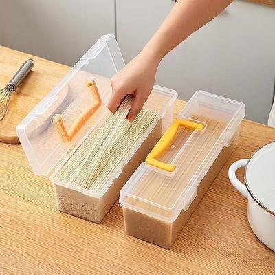 Contenedor de Almacenamiento de Especias Reutilizable de 6 Compartimentos a Prueba de Humedad Caja de Almacenamiento de Plástico Sellada con Asa Organizador de Cocina